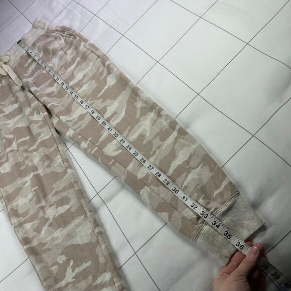 Athleta Pants Womens Small Cream Tan Camo Balance Printed Jogger Lounge Active - Picture 11 of 11